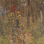 Farm Garden with Crucifix (mk20) Gustav Klimt